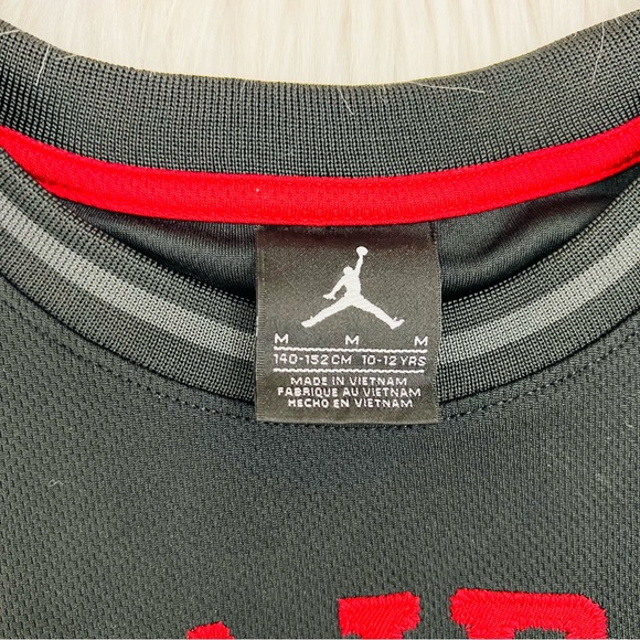 Nike Air Jordan Jumpman Michael Jordan #23 Basketball Jersey Black Red - Picture 6 of 11